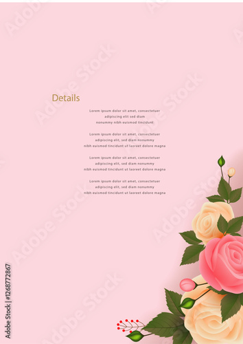 Beautiful wedding invitation cards