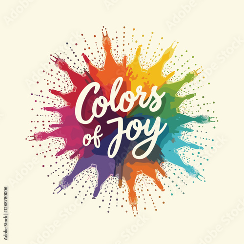 Vibrant Abstract Powder Burst Radiating Colors of Joy: A Holi Celebration