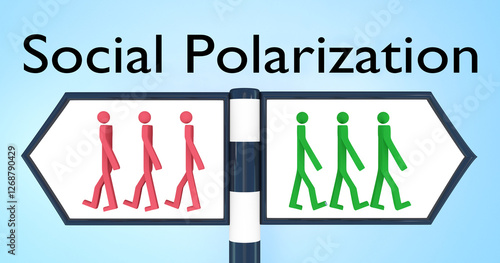 Social Polarization concept photo