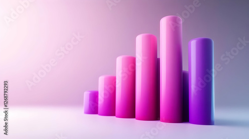 Free Download Colorful bar graph representing growth and success in a visually appealing design. - GFXLoad