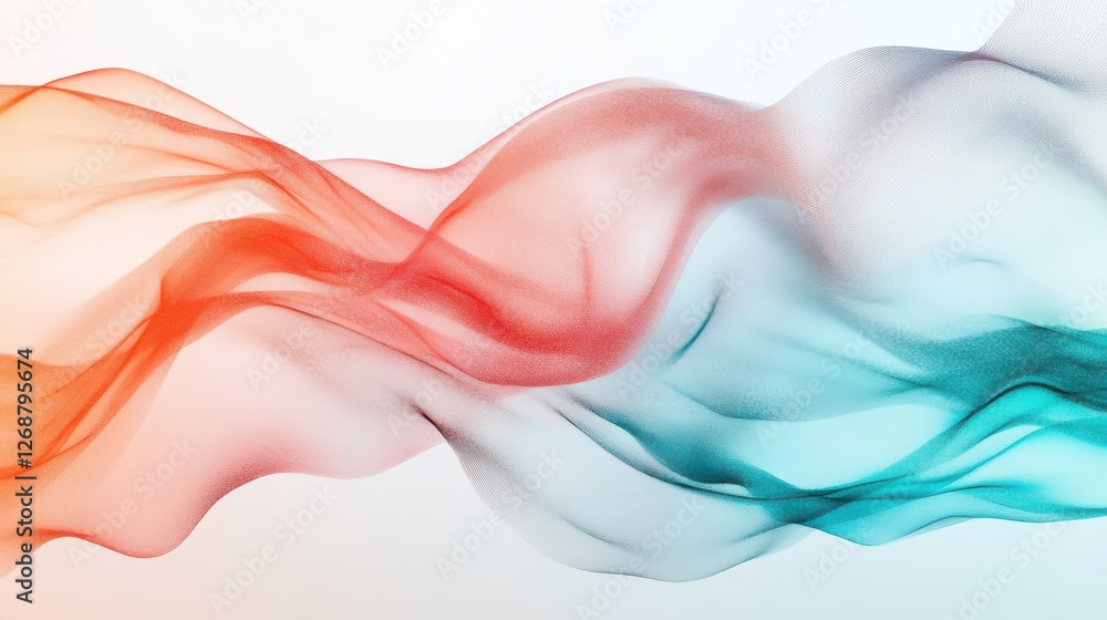 Fototapeta premium Abstract pencil strokes wash in blurred hues conveying motion and fluidity in a dynamic art expression