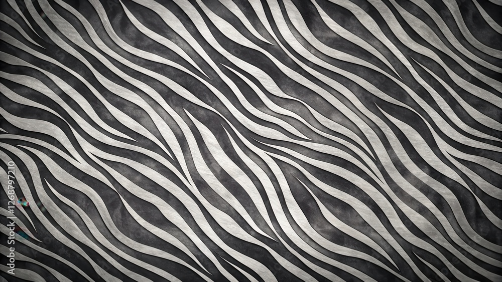 Dark grey and white zebra stripe background with wavy lines and texture, textured backgrounds , zebra stripes Dark grey and white zebra stripe background with wavy lines and texture, textured backgrounds , zebra stripes