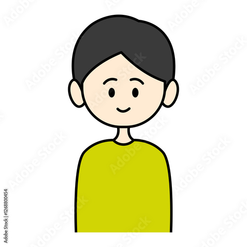 男性　シンプル　イラスト　正面　