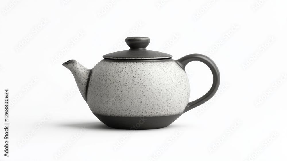 Elegant Isolated Teapot on White Background for Stylish Presentation Elegant Isolated Teapot on White Background for Stylish Presentation