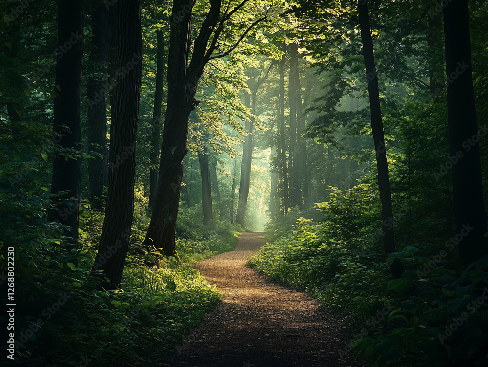 Obraz premium morning in the forest