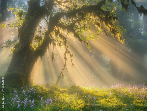 morning in the forest