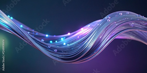 Abstract Flowing Energy Wave