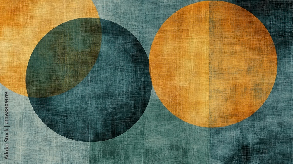 Minimalist pencil strokes create a visually striking composition featuring overlapping circles in soothing colors Minimalist pencil strokes create a visually striking composition featuring overlapping circles in soothing colors