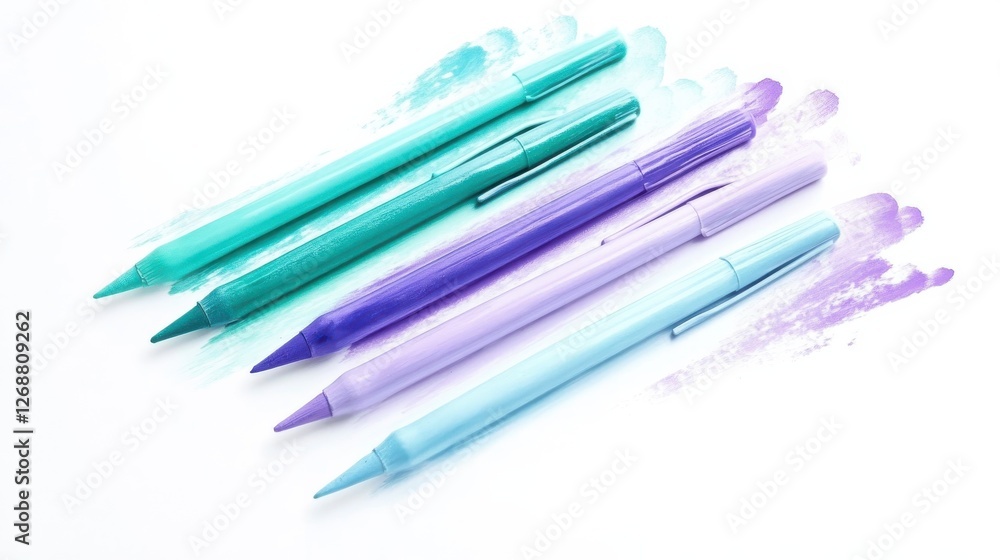 Gradient layered pencil strokes create a visually striking composition with varied shades on a clean background Gradient layered pencil strokes create a visually striking composition with varied shades on a clean background