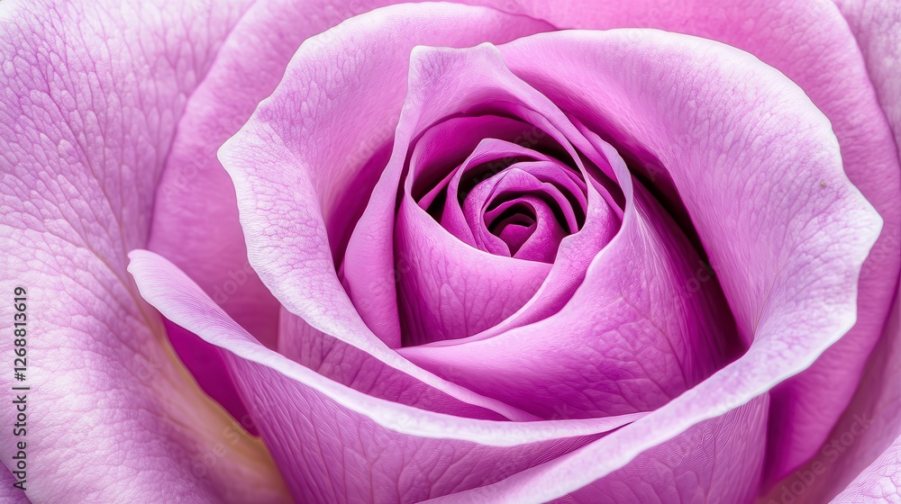 Close Up Lavender Rose Petals Soft Focus Macro Photography