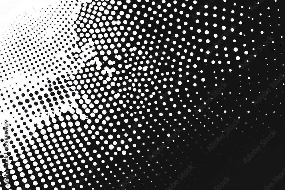 Abstract Halftone Pattern with Dynamic Black and White Geometric Dots for Poster, Banner, Wallpaper, and Presentation Design Abstract Halftone Pattern with Dynamic Black and White Geometric Dots for Poster, Banner, Wallpaper, and Presentation Design