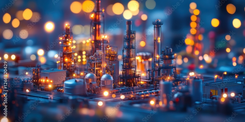 Fototapeta premium Digital twin technology for simulating factory operations insights from virtual analysis