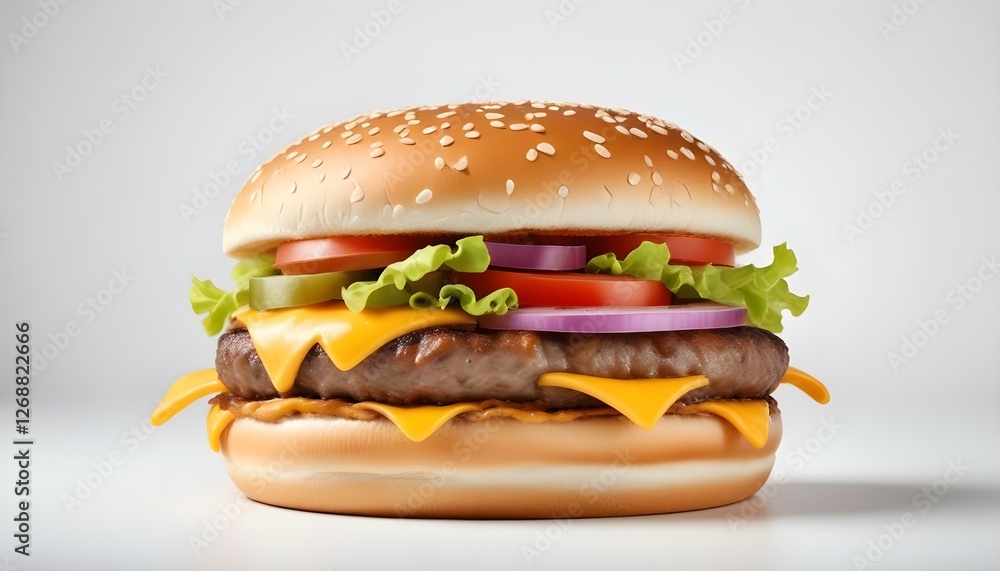 tasty cheeseburger isolated on white background tasty cheeseburger isolated on white background