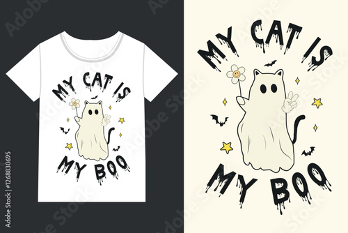 My cat is my boo ghost, Halloween eps file, 
Halloween
eps, Retro Halloween, Spooky, Pumpkin, Witchy, Ghost, Cute
Halloween eps, Cute Ghost, Boo, Pastel