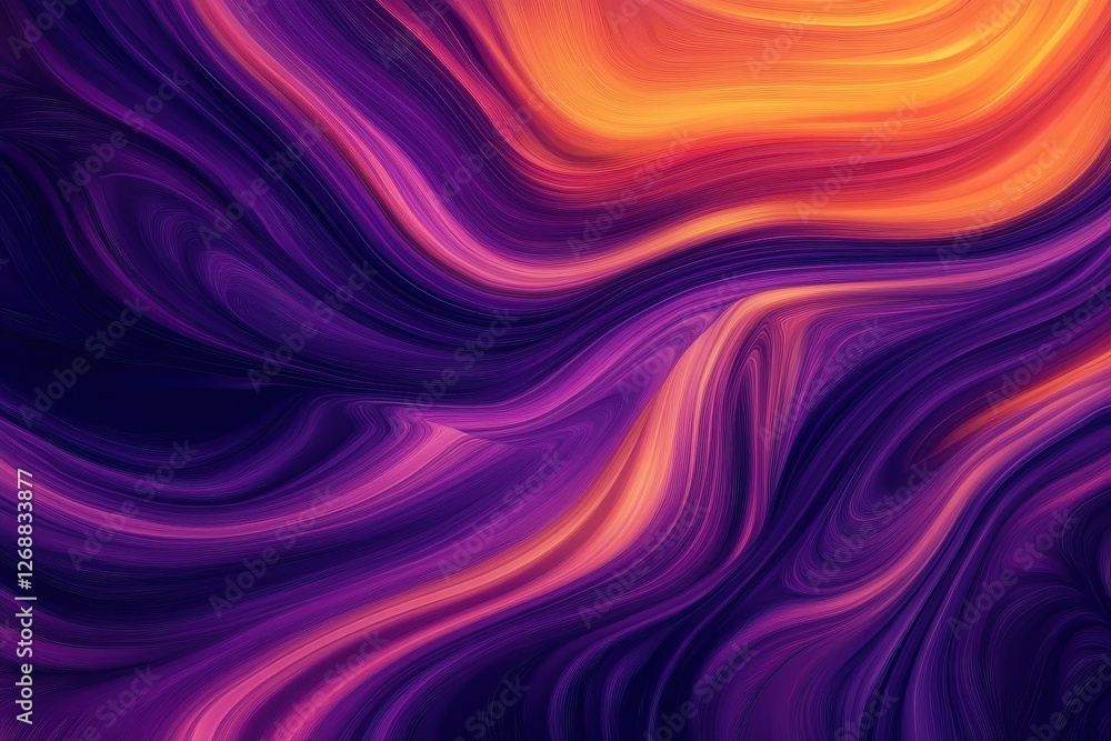 Obraz premium Abstract multicolored waves create a mesmerizing and dynamic composition