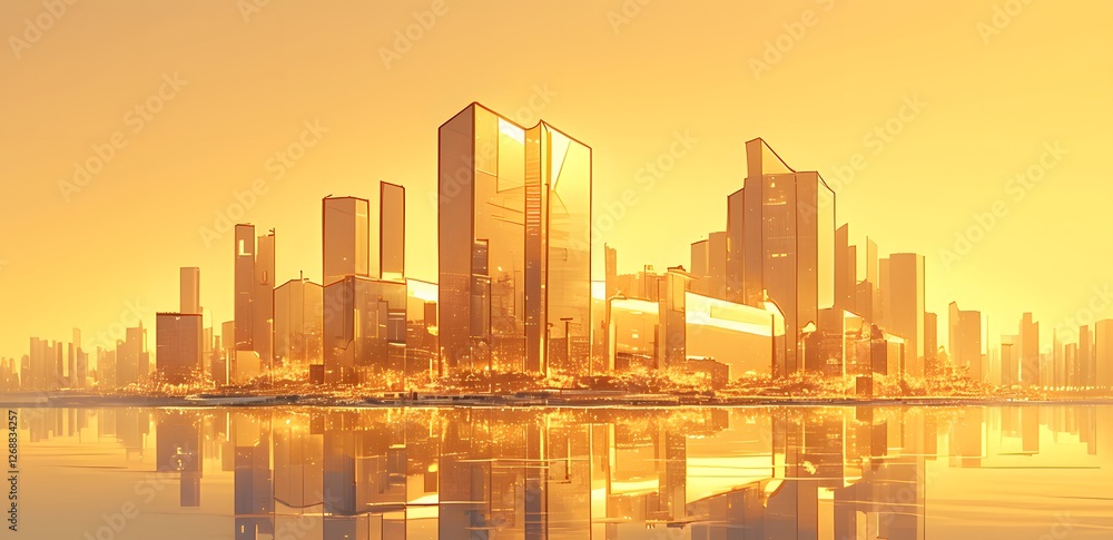 Obraz premium abstract background with golden figures
