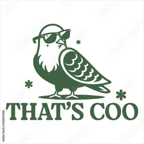That’s Coo  Retro Funny Sarcastic Animal T-shirt Design