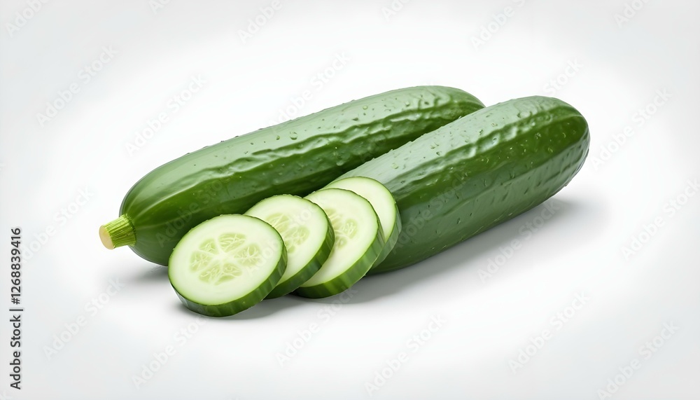 Cucumber isolated on white background Cucumber isolated on white background