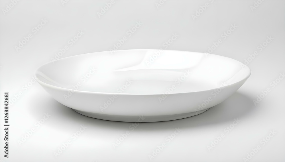white plate on a white background white plate on a white background