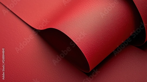 Festive deep red paper texture features vibrant tones with a festive matte finish.