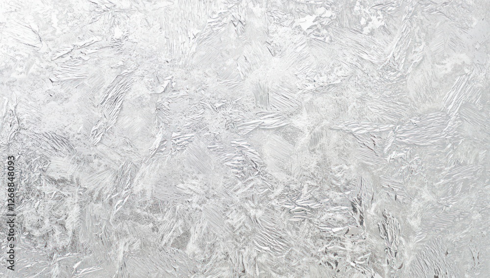 Soft light gradients enhance the faint textured grains on a frosted metallic silver surface. Soft light gradients enhance the faint textured grains on a frosted metallic silver surface.