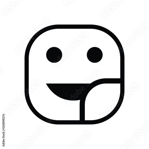 WhatsApp emoji icon, vector. WhatsApp react emoji icon, vector illustration.  