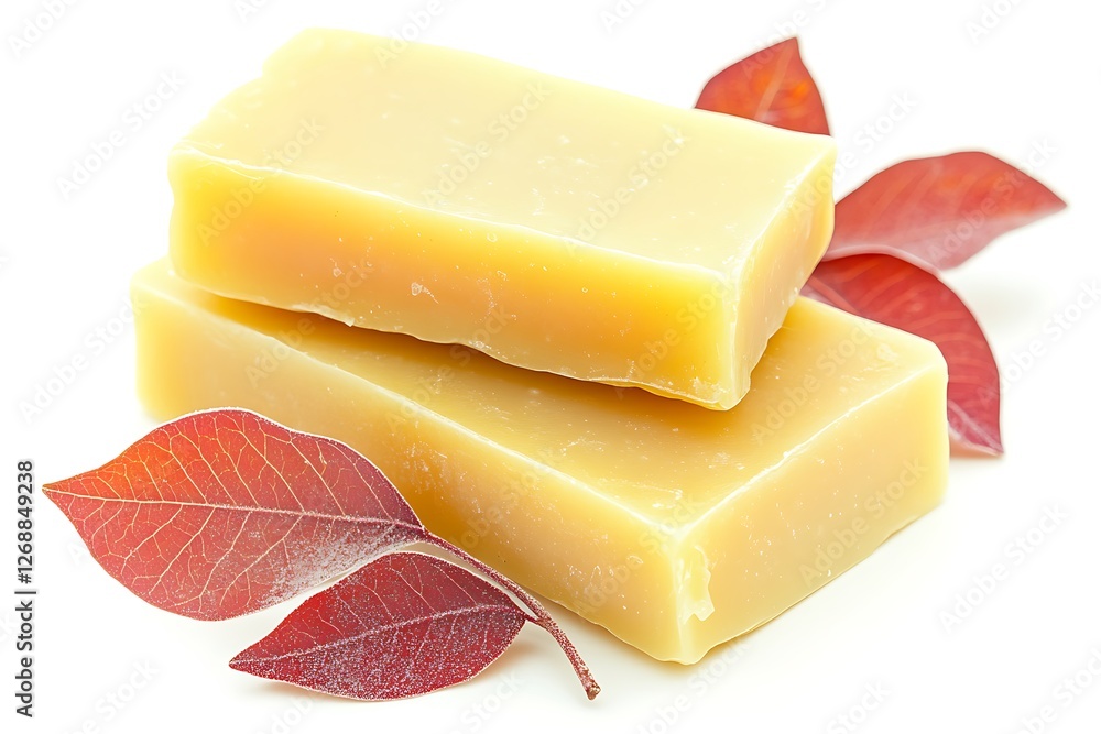 Yellow ice cube isolated on white background with clipping path and full depth of field Yellow ice cube isolated on white background with clipping path and full depth of field