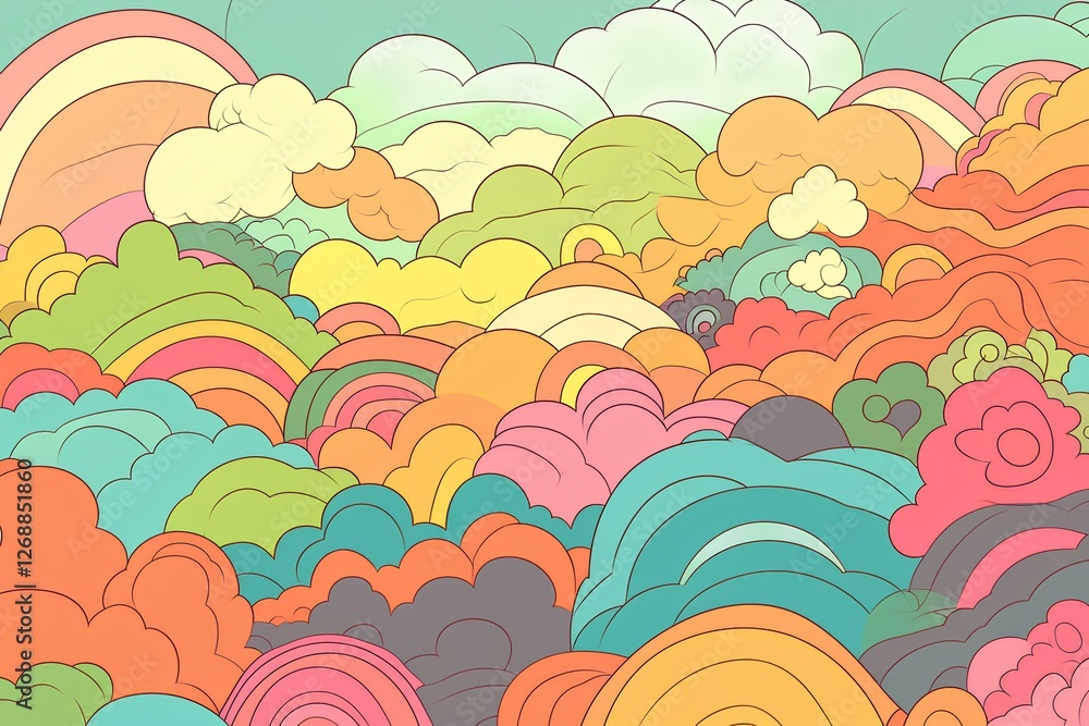 seamless pattern with flowers