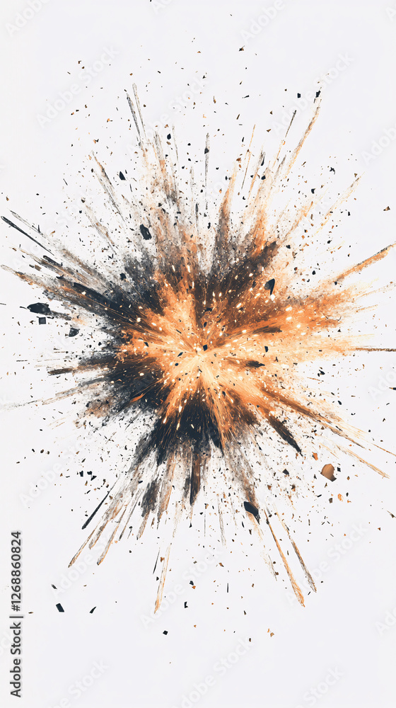 abstract orange and black explosion burst paint splatter background abstract orange and black explosion burst paint splatter background