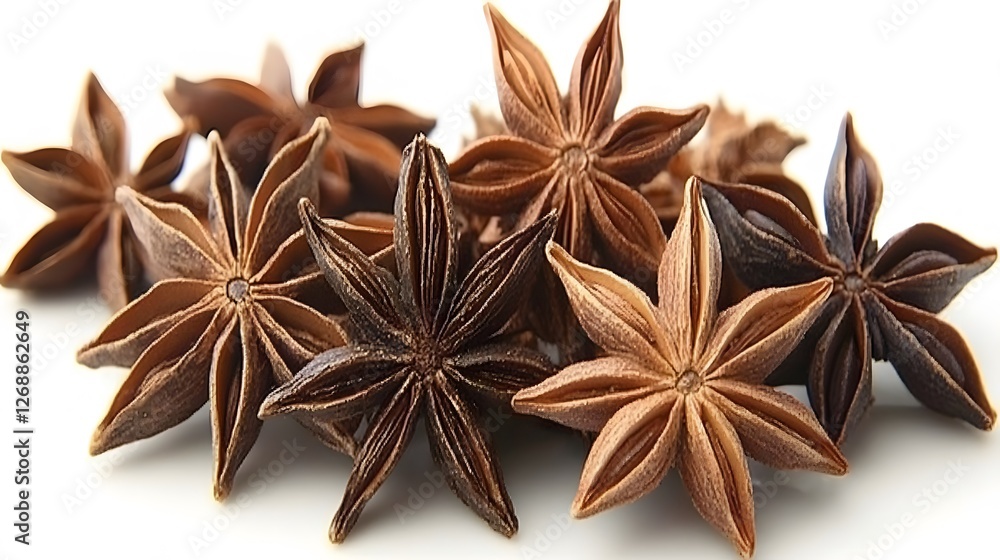 Aromatic Star Anise Spice Close Up Photo Aromatic Star Anise Spice Close Up Photo