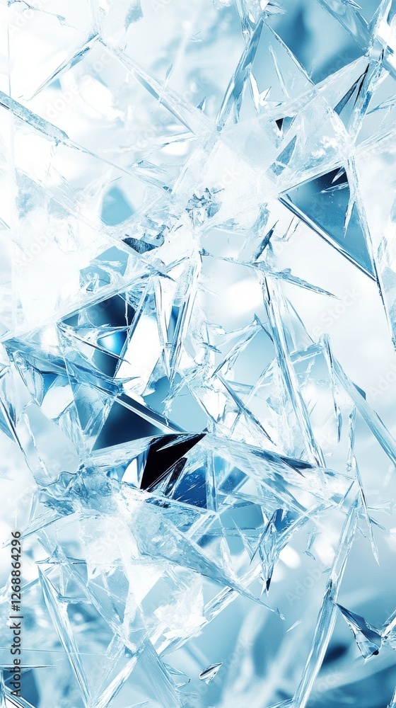 Cold icy grunge texture with shards forming a frosty background for winter themes and designs Cold icy grunge texture with shards forming a frosty background for winter themes and designs