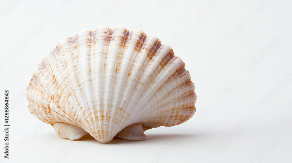 sea shells on white background sea shells on white background