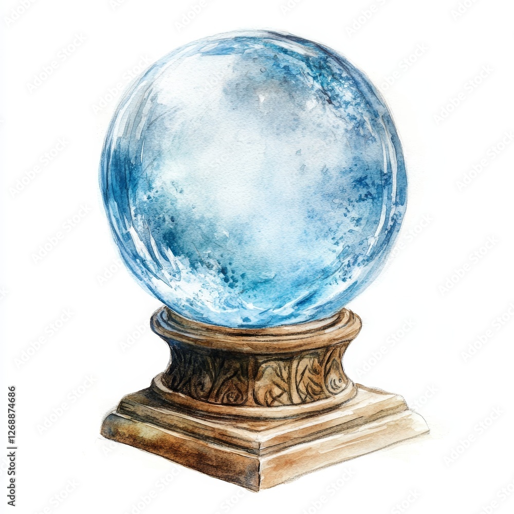Delicate crystal ball, mystical element, enchanting design, vibrant colors, intricate details, magical aura, captivating visual impact Delicate crystal ball, mystical element, enchanting design, vibrant colors, intricate details, magical aura, captivating visual impact
