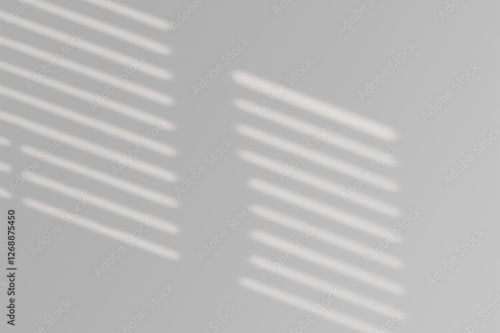 Shadow of the window on a gray background. Horizontal orientation, 3D rendering, overlay effect for photo Shadow of the window on a gray background. Horizontal orientation, 3D rendering, overlay effect for photo