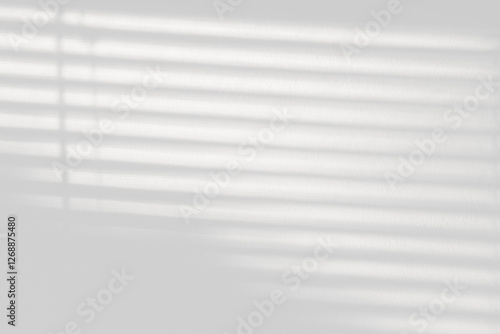 Shadow of the window on a gray background. Horizontal orientation, 3D rendering, overlay effect for photo