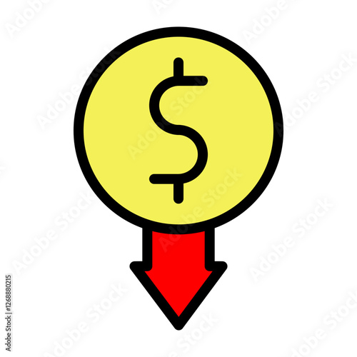 Low Demand Vector Filled Icon Design