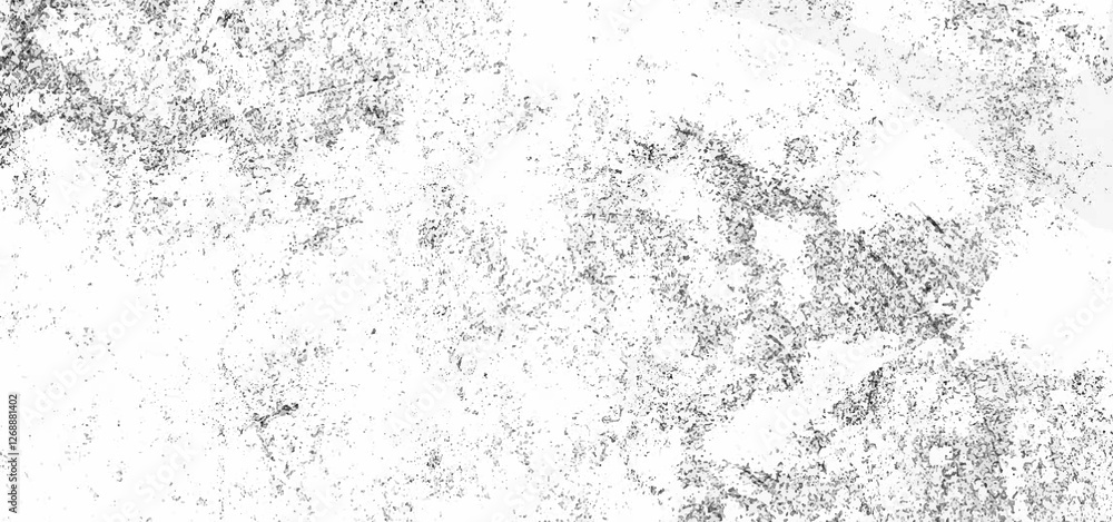 Fototapeta premium White old concrete wall grunge texture - wide banner format background with copy space for text. Grunge gray texture of chips, cracks, scratches. Soft white grunge. Distressed black grunge texture.