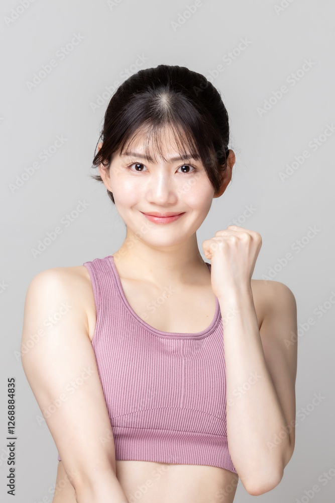 スポーツウェアの美しい女性 スポーツウェアの美しい女性