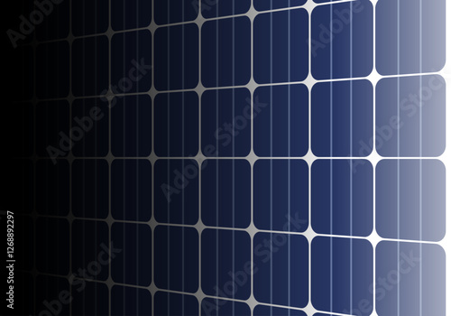 Fondo de panel solar azul oscuro con degradado