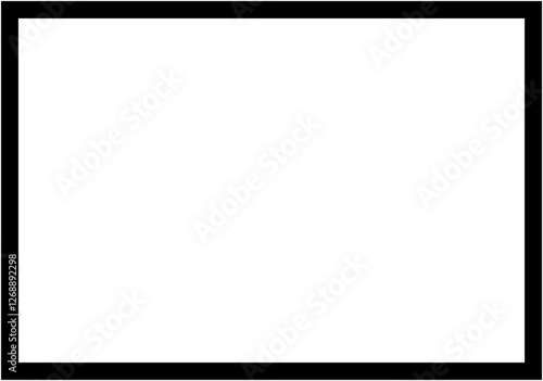 Marco rectangular de trazo negro grueso
