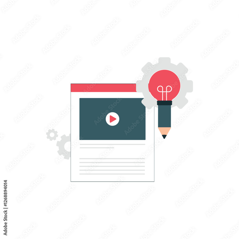 Content Management Concept Vector Illustration Content Management Concept Vector Illustration