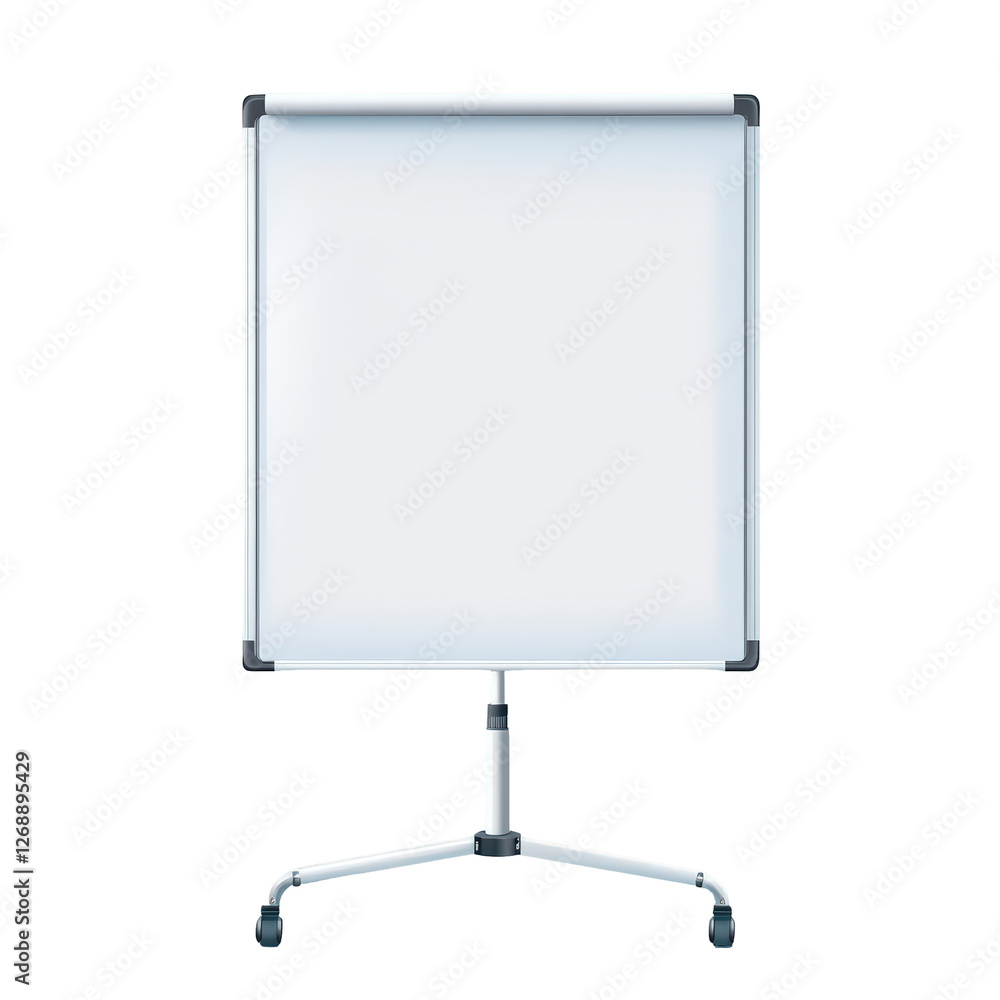 Isolated Flip Chart Whiteboard with Stand Isolated Flip Chart Whiteboard with Stand