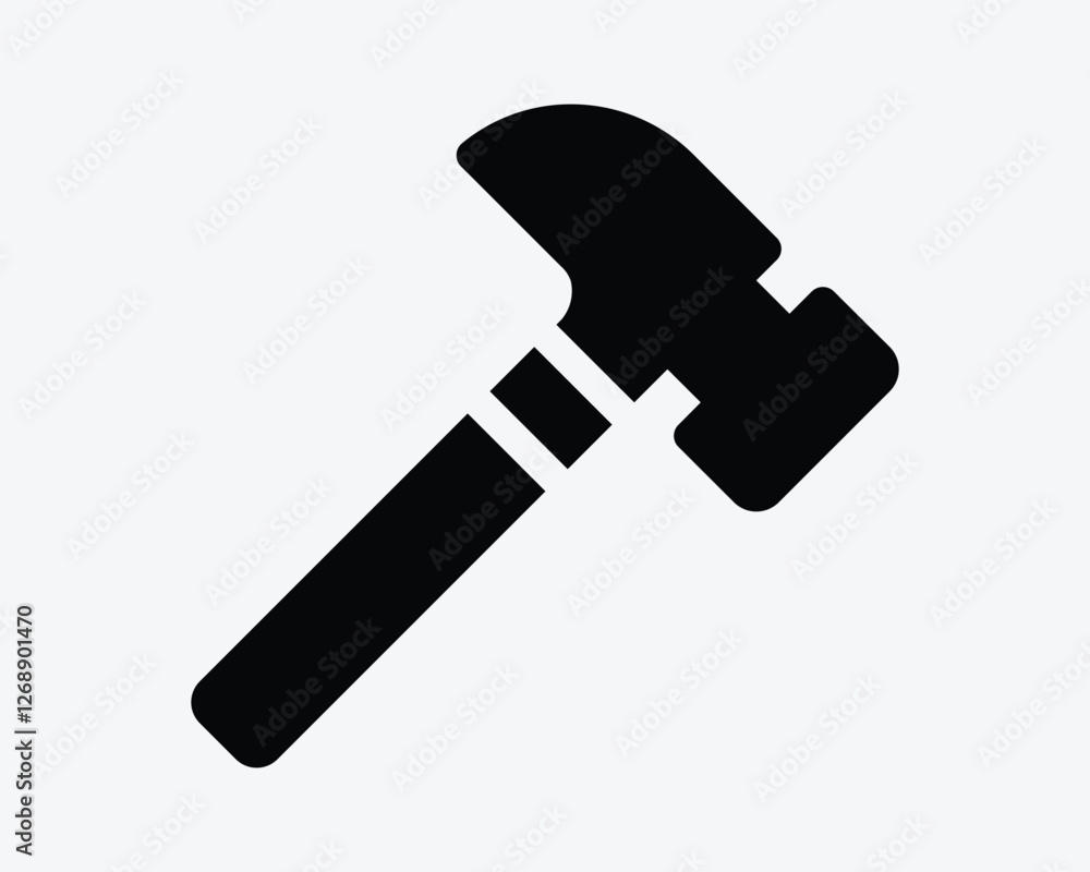 Claw Hammer Handtool Hand Tool Handyman Smash Construction Fix Repair Broken Fixing Hardware Black White Icon Sign Symbol Graphic Illustration Vector Claw Hammer Handtool Hand Tool Handyman Smash Construction Fix Repair Broken Fixing Hardware Black White Icon Sign Symbol Graphic Illustration Vector