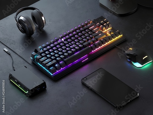 RGBライティングが輝くゲーミングデバイスのセットアップ | Gaming Setup with RGB Lighting Devices