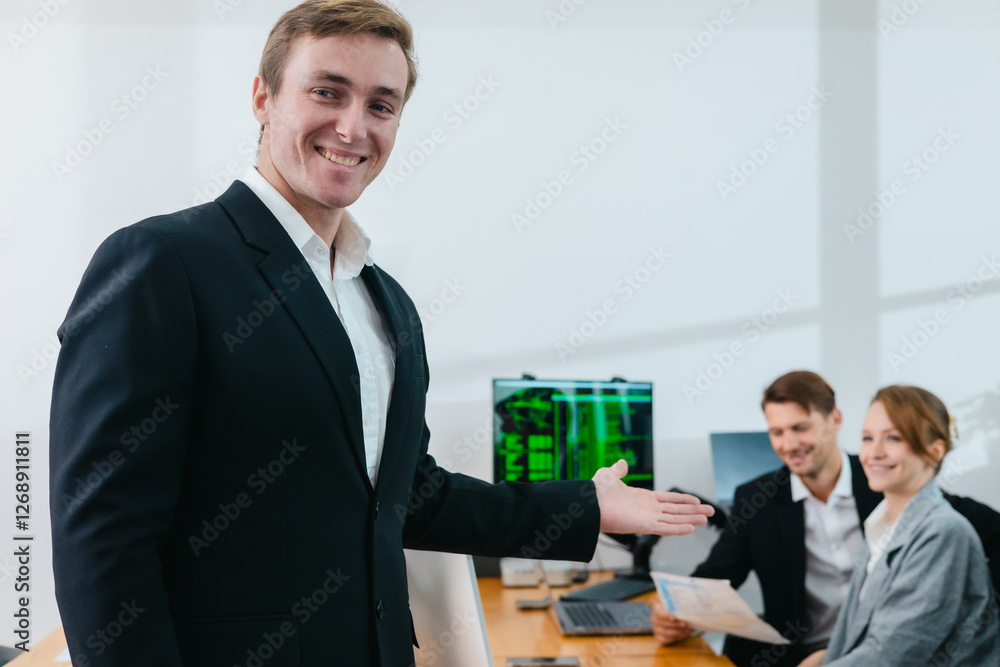 Financial Analyst Monitoring Stock Market Data Financial Analyst Monitoring Stock Market Data