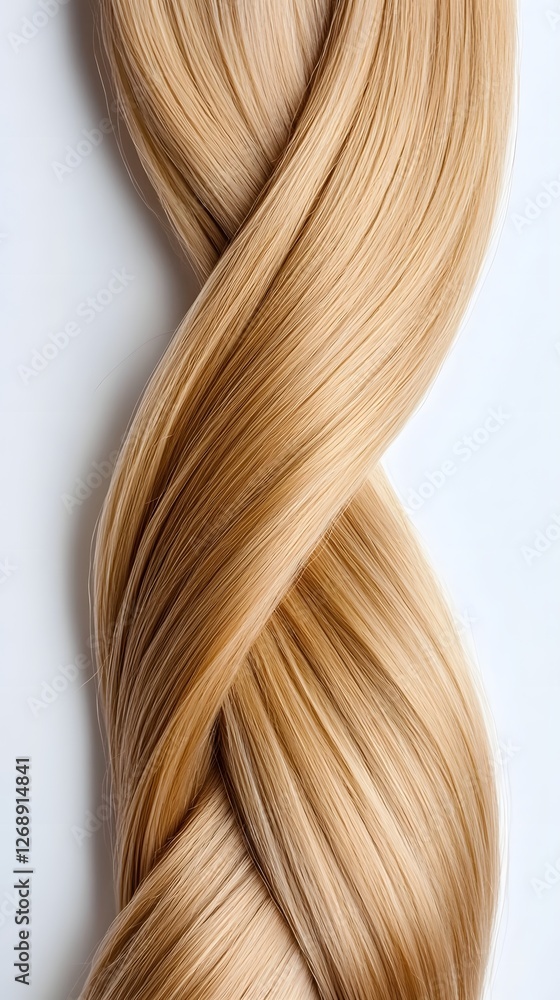 Fototapeta premium Stunning Honey Blonde Hair Showcasing Soft Texture and Natural Highlights