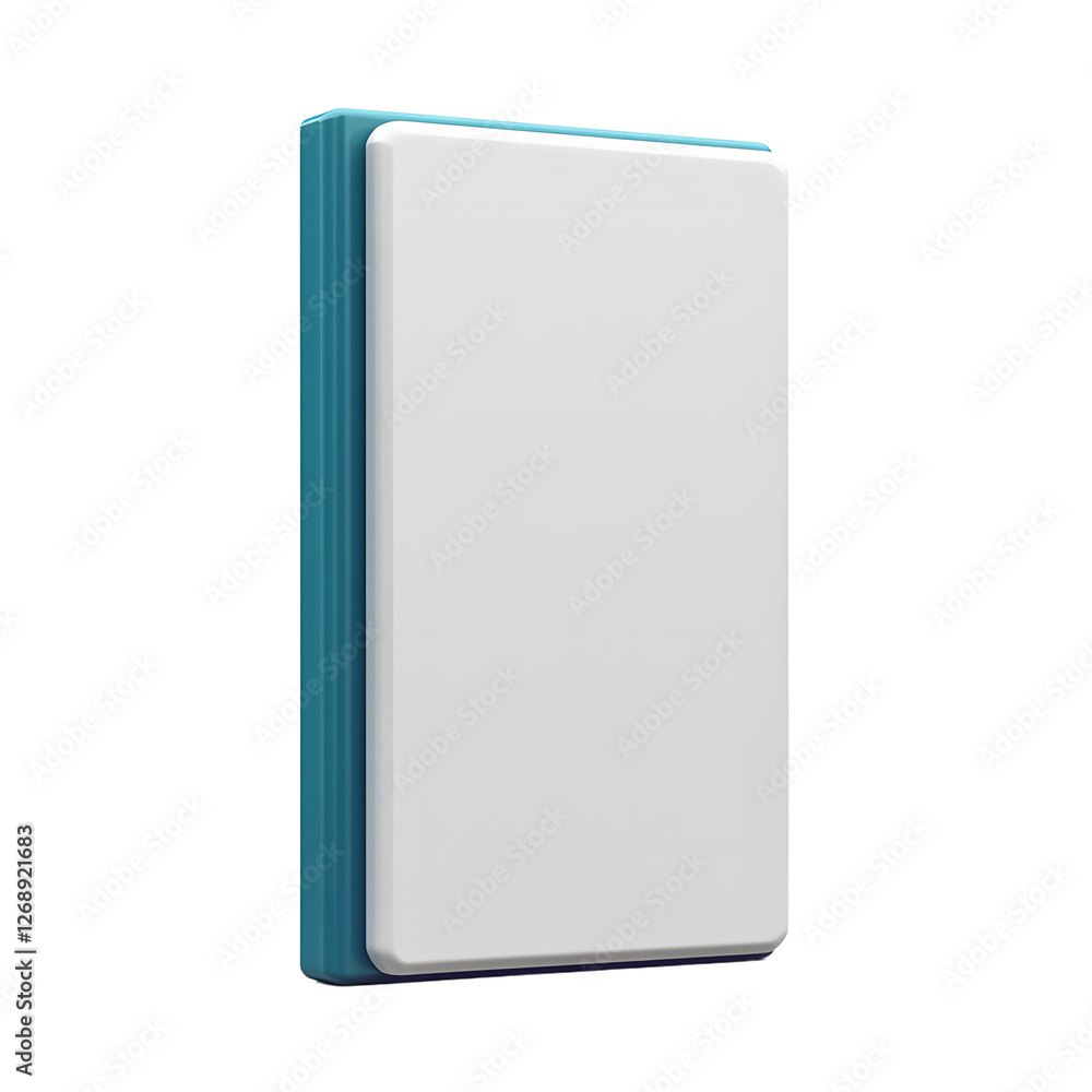 3D Bookmark icon on white Floating with Transparent Background - Minimalist Design 3D Bookmark icon on white Floating with Transparent Background - Minimalist Design