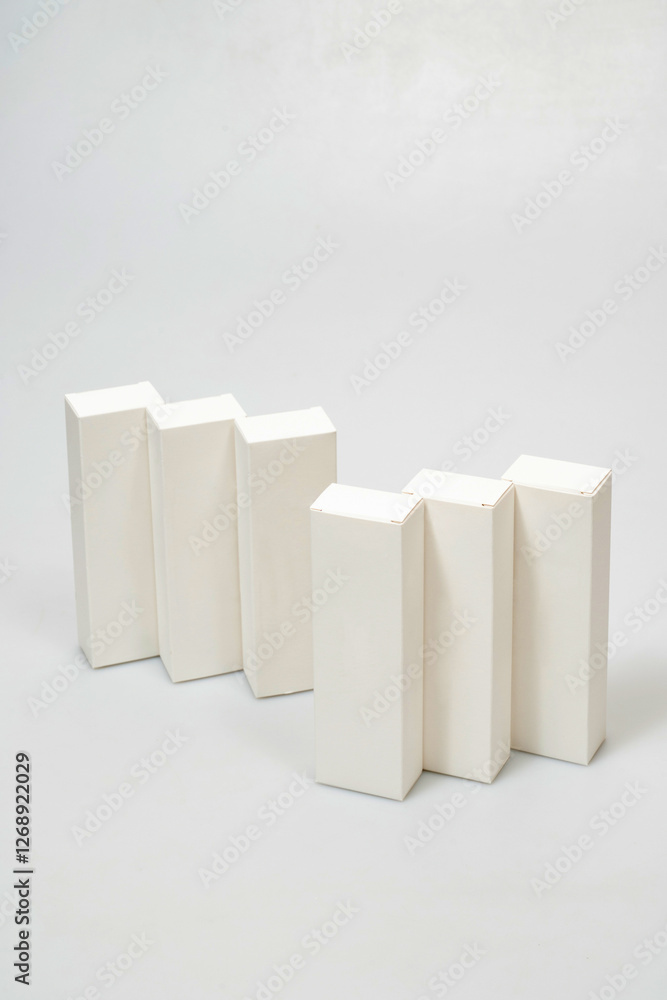 White boxes on a white background White boxes on a white background