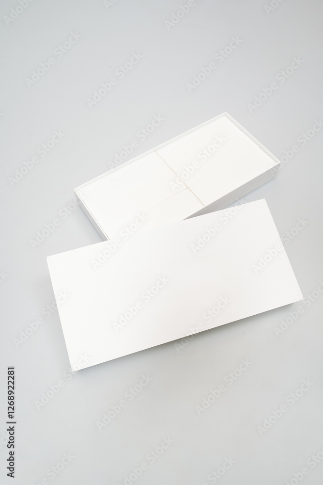 White boxes on a white background White boxes on a white background