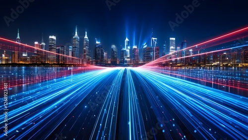 fiber optic light city